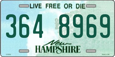 NH license plate 3648969