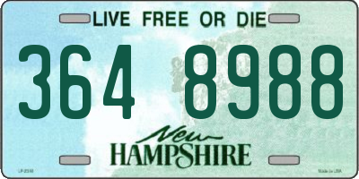 NH license plate 3648988