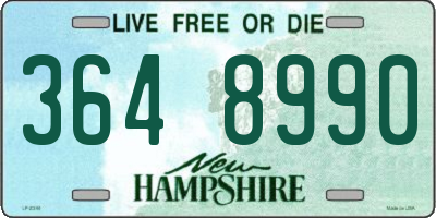 NH license plate 3648990