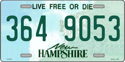 NH license plate 3649053