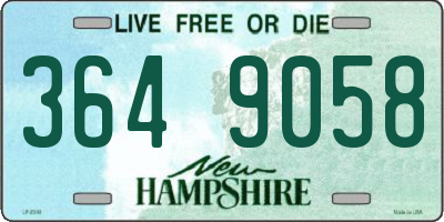 NH license plate 3649058