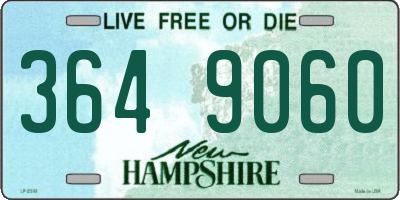 NH license plate 3649060