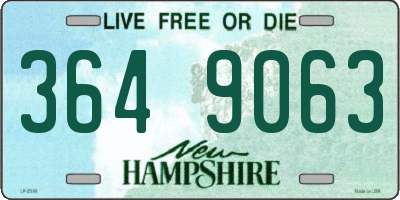 NH license plate 3649063