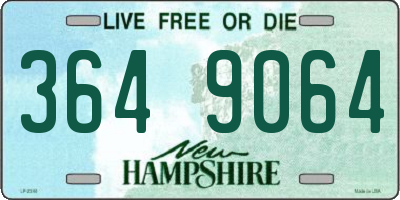 NH license plate 3649064