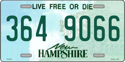NH license plate 3649066