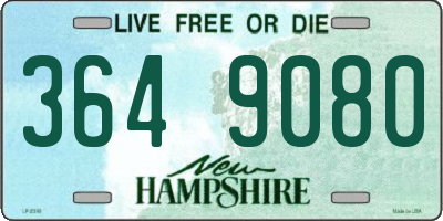 NH license plate 3649080