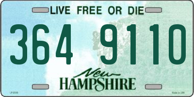 NH license plate 3649110