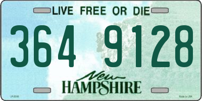 NH license plate 3649128