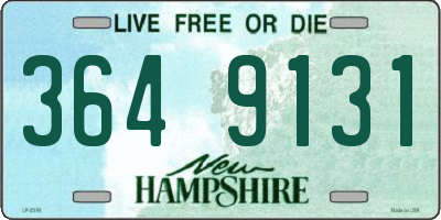 NH license plate 3649131