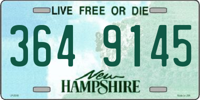 NH license plate 3649145