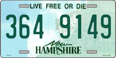 NH license plate 3649149