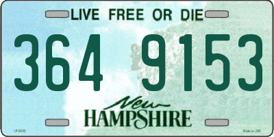 NH license plate 3649153