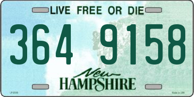 NH license plate 3649158