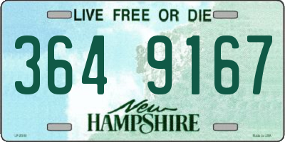 NH license plate 3649167