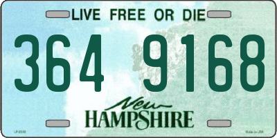 NH license plate 3649168
