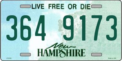 NH license plate 3649173