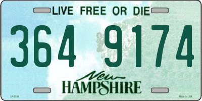 NH license plate 3649174