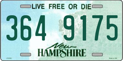 NH license plate 3649175