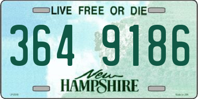 NH license plate 3649186