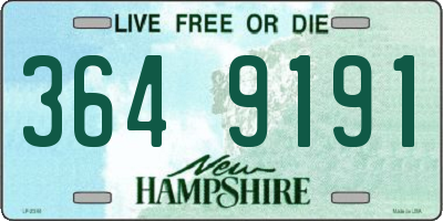NH license plate 3649191