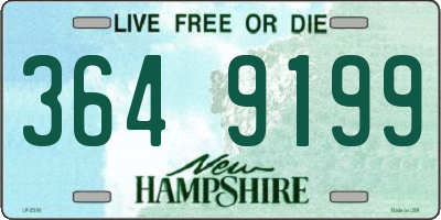 NH license plate 3649199