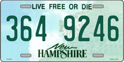 NH license plate 3649246