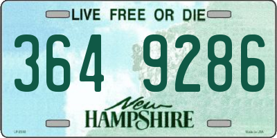NH license plate 3649286