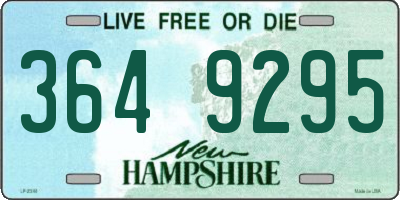 NH license plate 3649295