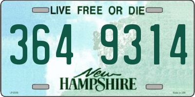 NH license plate 3649314