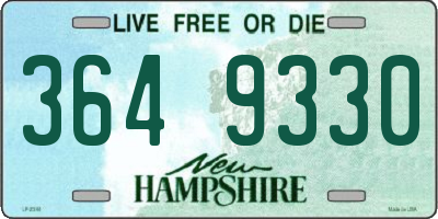 NH license plate 3649330