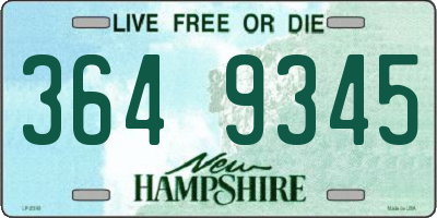 NH license plate 3649345