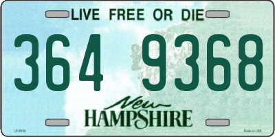 NH license plate 3649368