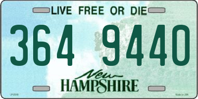 NH license plate 3649440