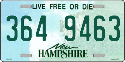 NH license plate 3649463