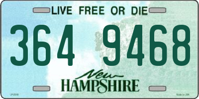 NH license plate 3649468