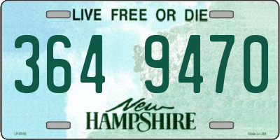 NH license plate 3649470