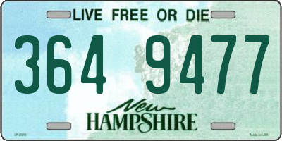 NH license plate 3649477