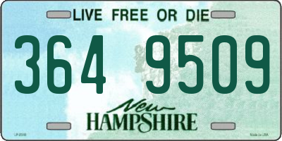 NH license plate 3649509