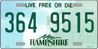 NH license plate 3649515