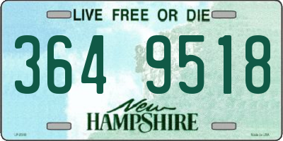 NH license plate 3649518