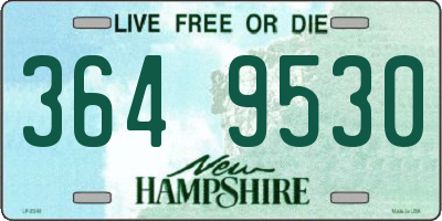 NH license plate 3649530