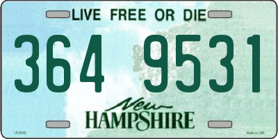 NH license plate 3649531