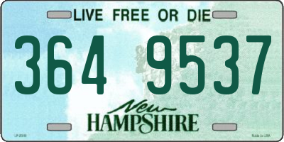 NH license plate 3649537