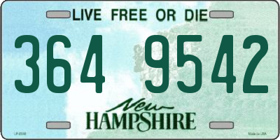 NH license plate 3649542