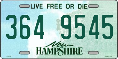 NH license plate 3649545
