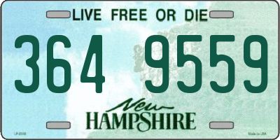 NH license plate 3649559