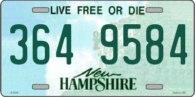 NH license plate 3649584