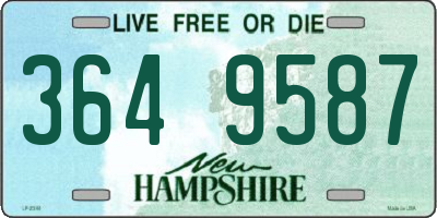 NH license plate 3649587