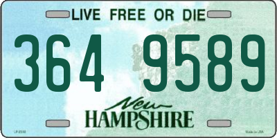 NH license plate 3649589