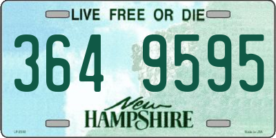 NH license plate 3649595